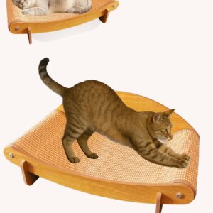 Exclusivo Rascador para Gatos de Sisal, 2 en 1 , Cama + Rascador Curvo, Material Natural, Estable y Ecológico. Protege Muebles y Sofás, Ideal para Gatos Grandes y Pequeños. Diseño Moderno